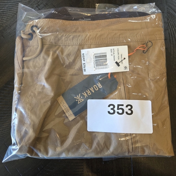 Roark Layover Trail Hybrid Adventure Shorts Tan Size 32 - New RS364 Hiking Cargo - Picture 10 of 10